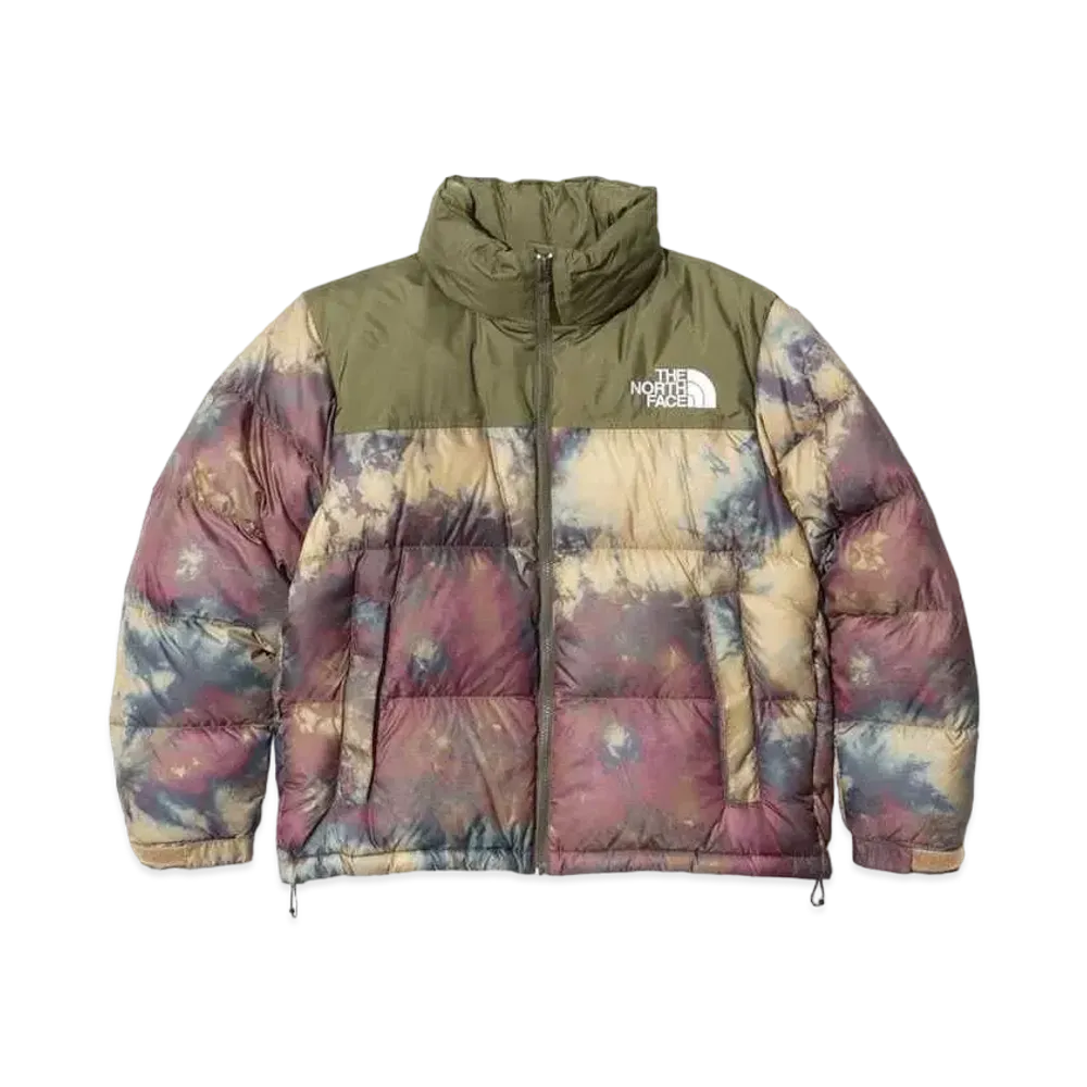 The North Face Novelty Short Nuptse Jacket "Ice Dyed Antelope Tan"