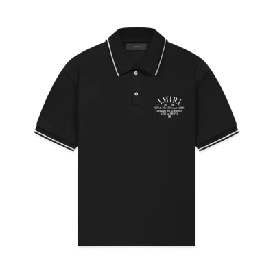 AMIRI Arts District Pique Polo "Black"