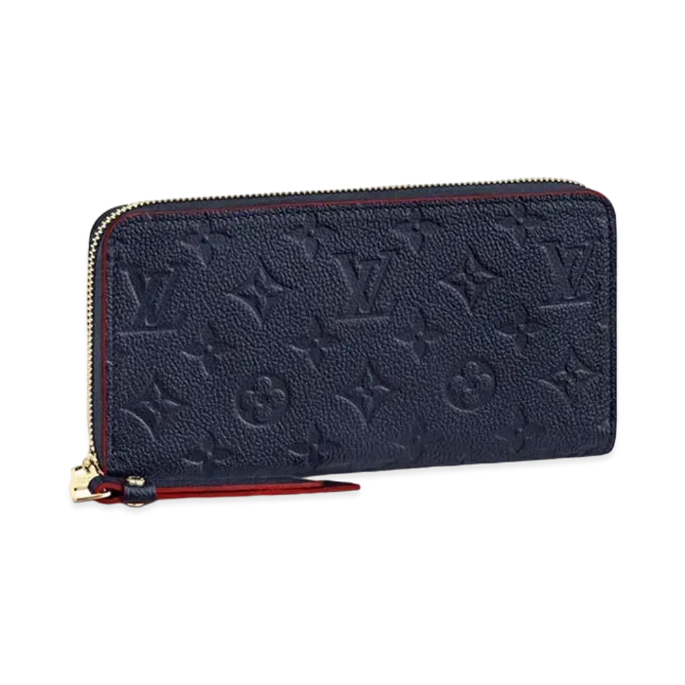 Louis Vuitton Zippy Wallet Monogram Empreinte "Marine Rouge"