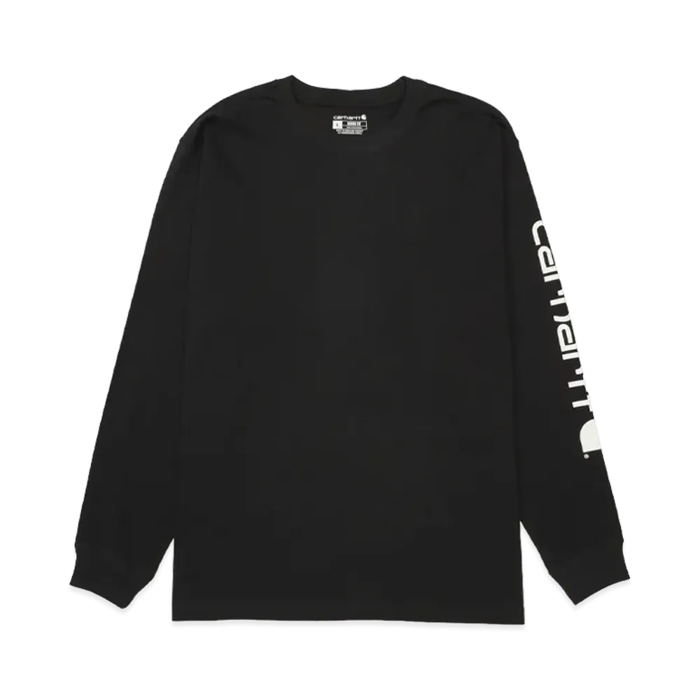 Carhartt Long Sleeve Graphic Logo T-Shirt "Black"