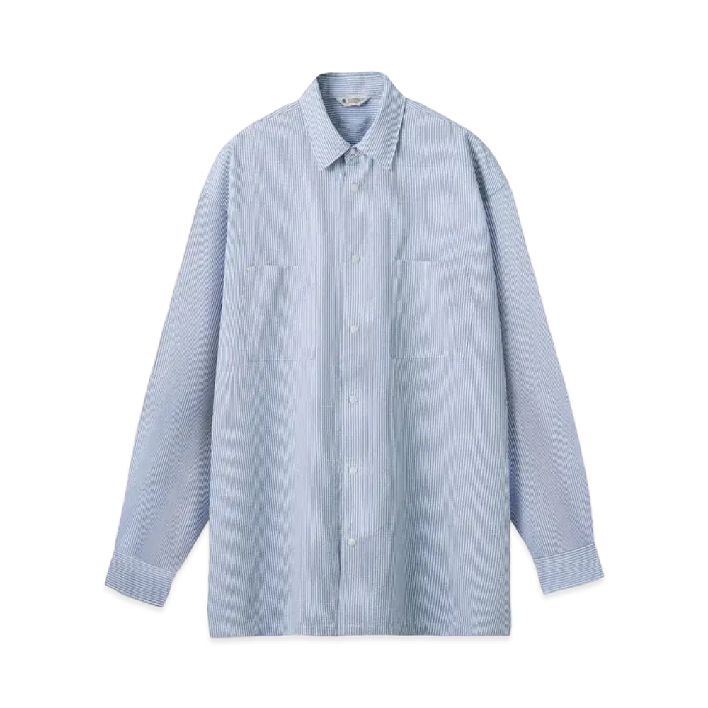 DESCENTE ALLTERRAIN 81 Sucker L/S Shirt "Saxe Stripe"