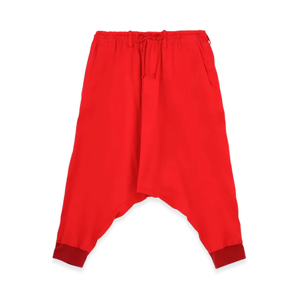 S'YTE Cotton Twill Hem Rib Balloon Saruel Pants "Red"