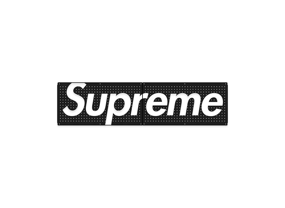 Supreme x Wall Control Pegboard Panel (Set of 2) "Black"