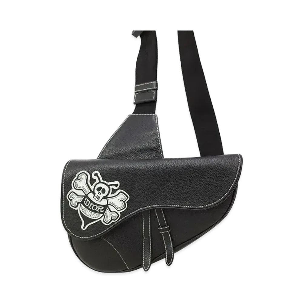 Dior × Shawn Stussy Saddle Bag "Black"