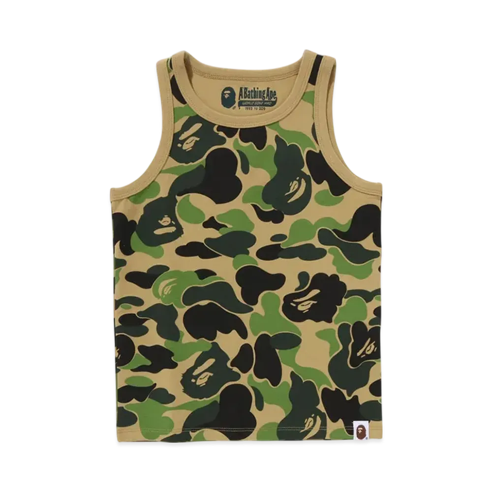 A BATHING APE Abc Camo Tank Top "Green"