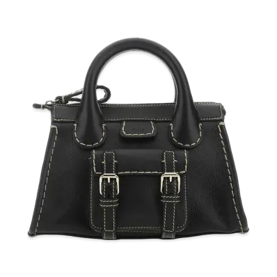 Chloe Women's Leather Mini Edith Handbag "Black"
