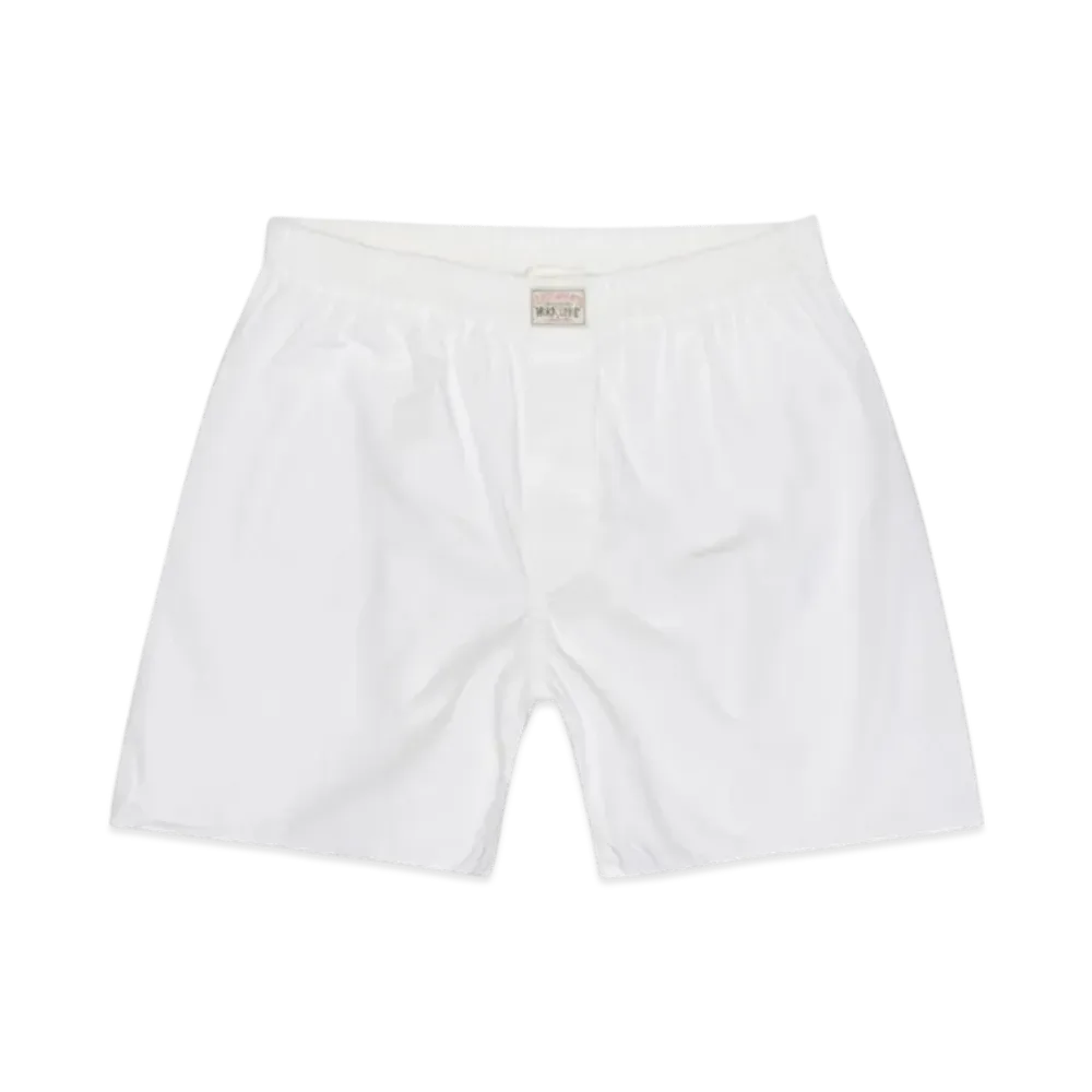 Stussy x Our Legacy Work Shop Boxer Shorts "White Poplin"