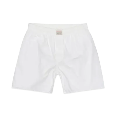 Stussy x Our Legacy Work Shop Boxer Shorts "White Poplin"