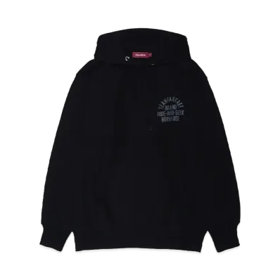 Hide and Seek College Hooded Sweat Shirt(24ss) "BLACK"