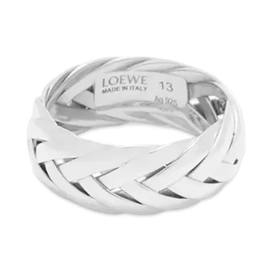 LOEWE Braided Ring "Silver"