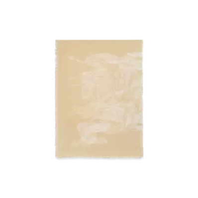 Burberry EKD Wool Scarf "Sand"