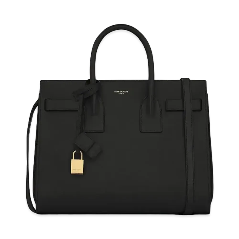 SAINT LAURENT Classic Sac De Jour Small In Smooth Leather "Black"