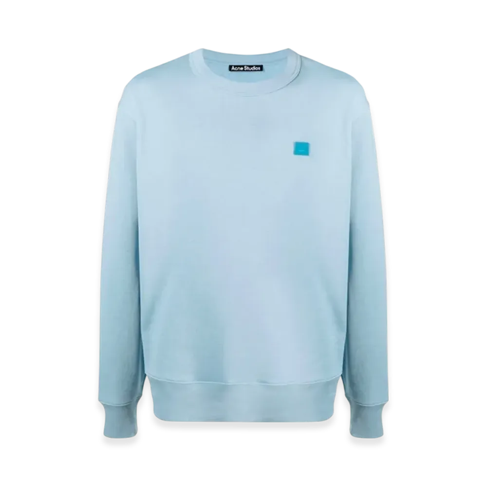 Acne Studios Fairah Face Crewneck Sweatshirt "Powder Blue"