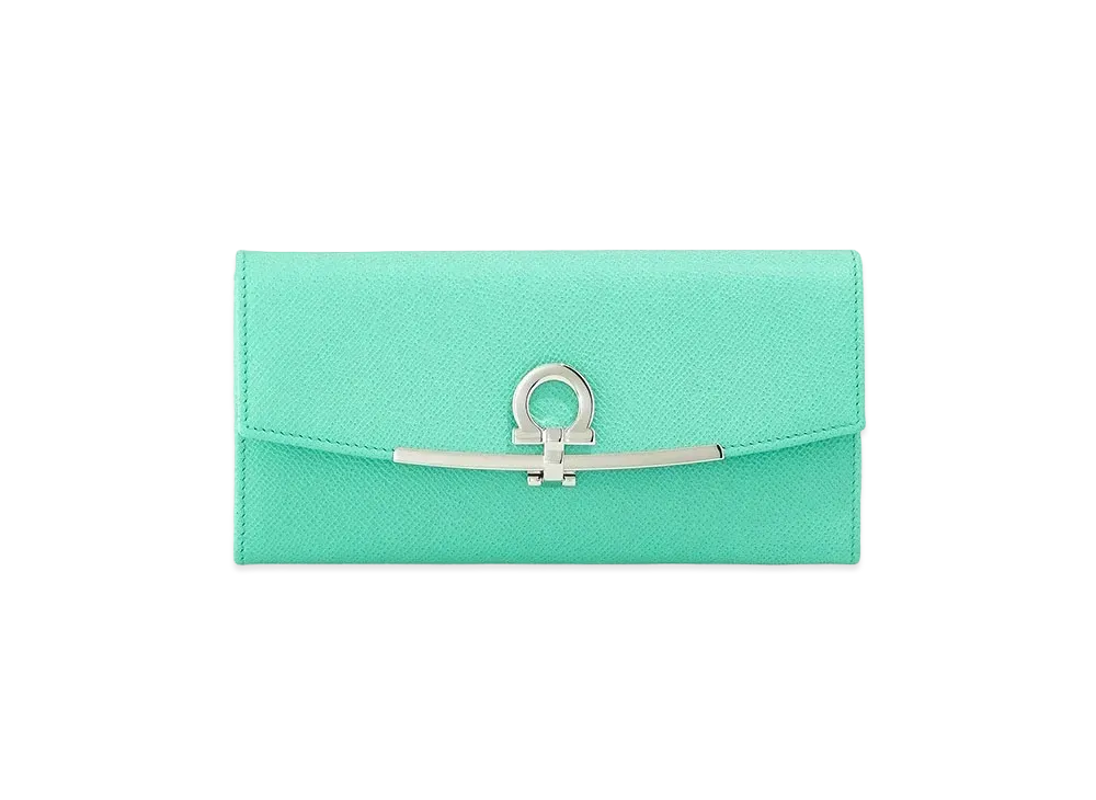 Salvatore Ferragamo Long Wallet "Fresh Mint"