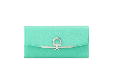 Salvatore Ferragamo Long Wallet "Fresh Mint"