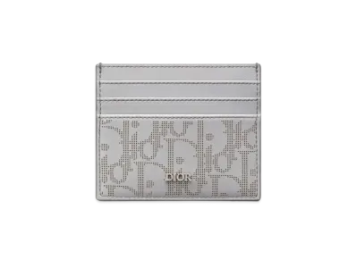 Dior Card Holder Dior Oblique Galaxy Leather "Gray"