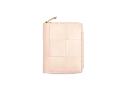 Bottega Veneta Zip Around Wallet "Melon Washed"
