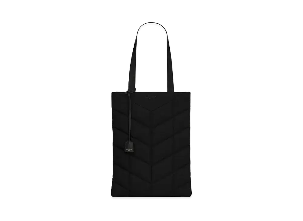 Saint Laurent Puffer Tote Bag In Econyl And Pegaso Xl "Black"