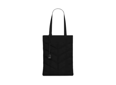 Saint Laurent Puffer Tote Bag In Econyl And Pegaso Xl "Black"