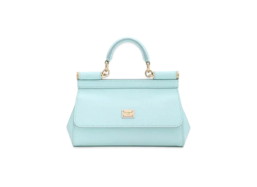 Dolce&Gabbana Sicily Bag Small Dauphine Calfskin "Blue"