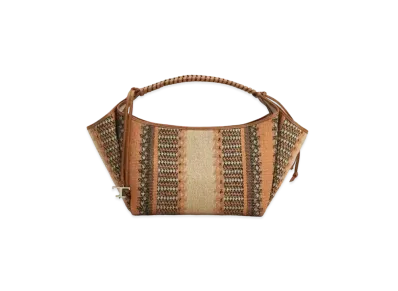 TOD'S Fabric & Leather Shoulder Bag Small "Black/Yellow/Brown"