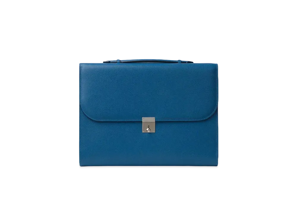 Valextra Slim Portfolio Bag "Mediterraneo"