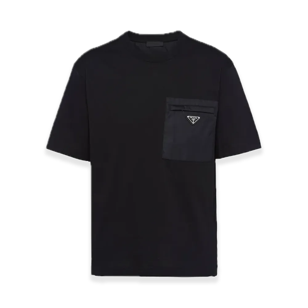 PRADA Re-Nylon x Jersey Tee "Black"