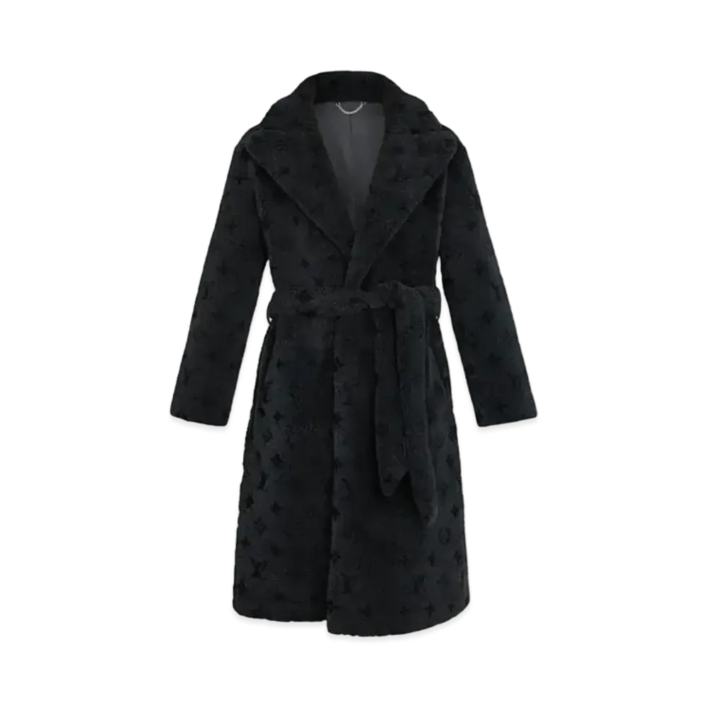 Louis Vuitton Monogram Shearling Coat