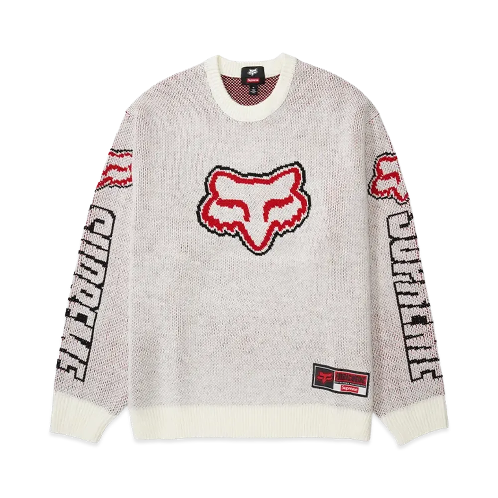 Supreme x Fox Racing Sweater "White"