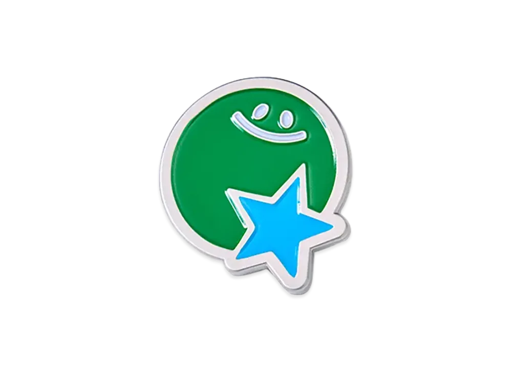 FamilyMart Convenience Wear x NIGO Metal Pins Sun and Star "Silver"