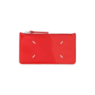 Maison Margiela Patent Card-Holder Wallet "Red"