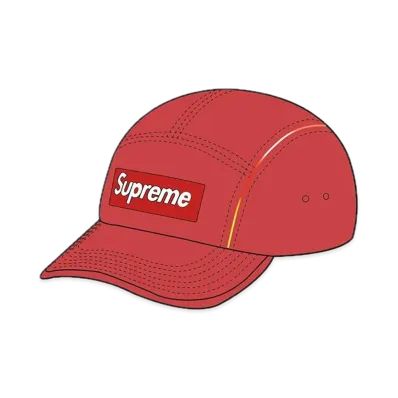 Supreme Gradient Piping Camp Cap "Red"