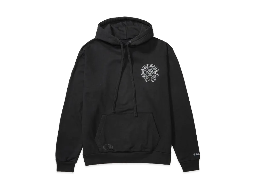 Chrome Hearts Horse Shoe Glitter Hoodie "Black/Silver"