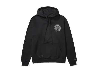 Chrome Hearts Horse Shoe Glitter Hoodie "Black/Silver"