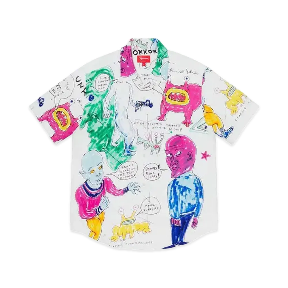 Supreme Daniel Johnston Rayon S/S Shirt "White"