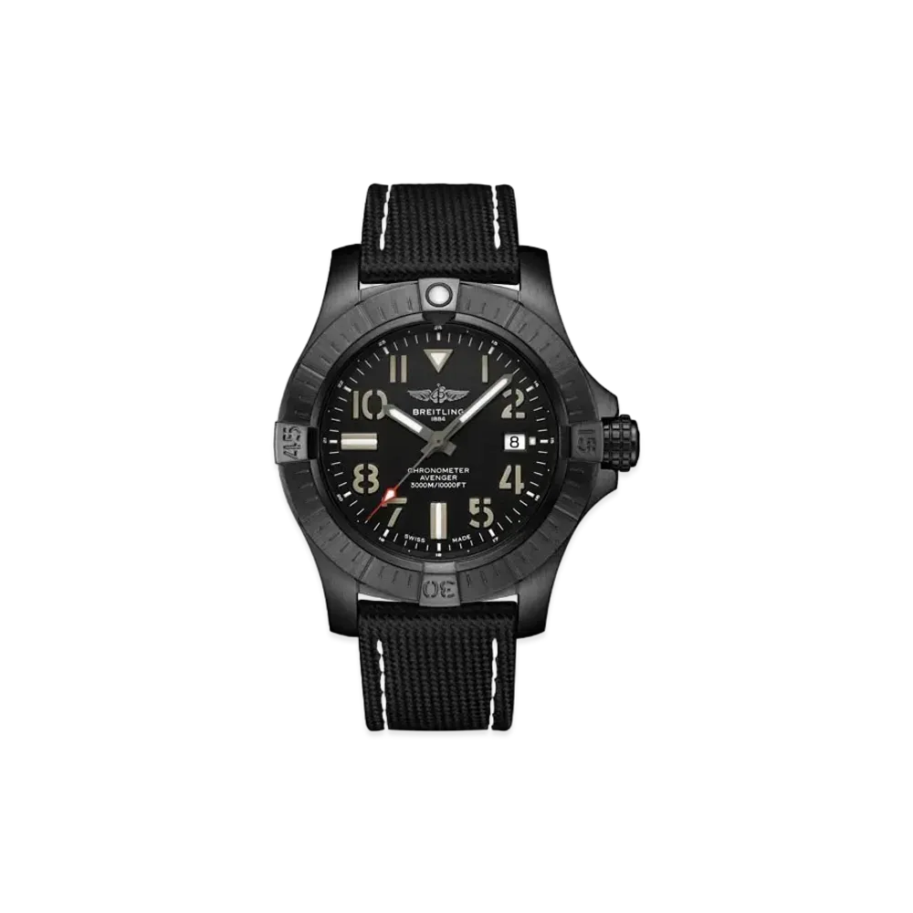 BREITLING AVENGER AUTOMATIC 45 SEAWOLF NIGHT MISSION "Black"