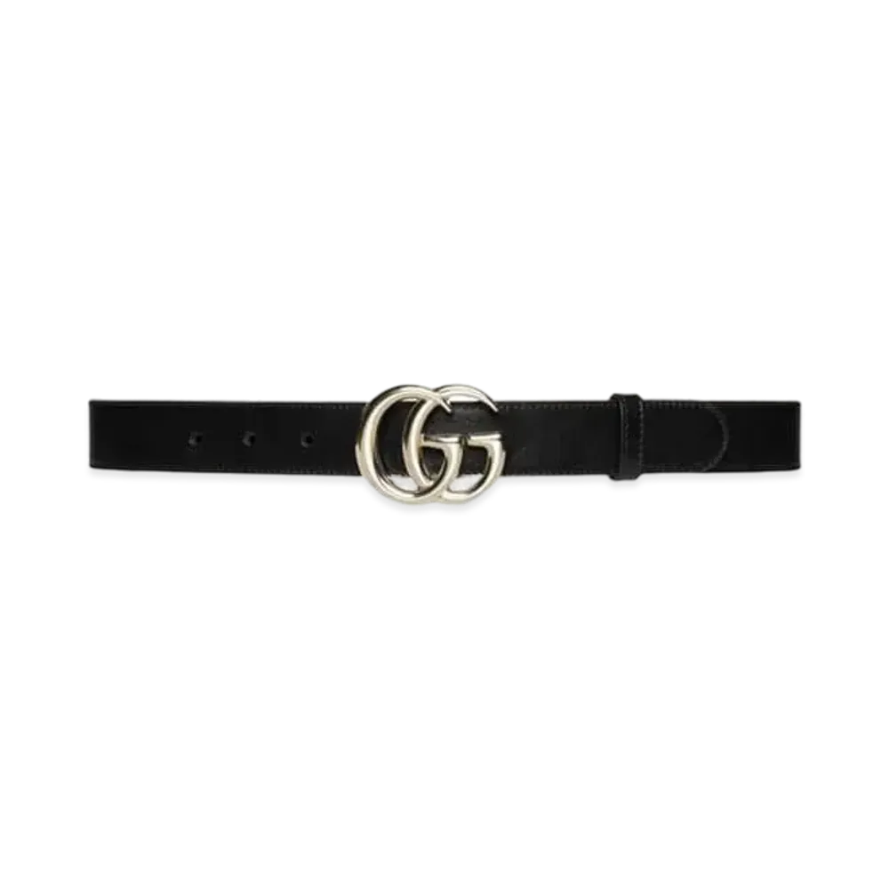 GUCCI GG Marmont Thin Belt "Black"
