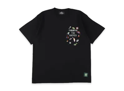 WIND AND SEA x Parappa The Rapper Parappa Rhinestone Tee "Black"