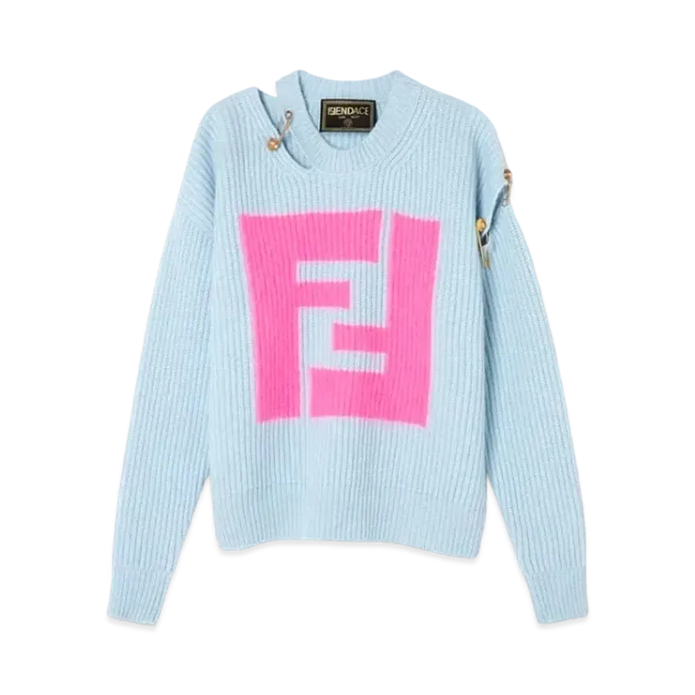 FENDI x Versace Fendace Cutout Jumper "Blue"