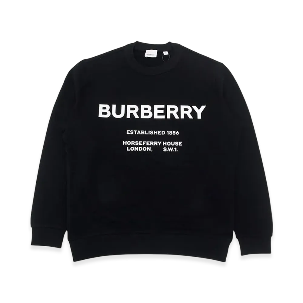 Burberry Martley Logo Print Sweatshirt "Black"