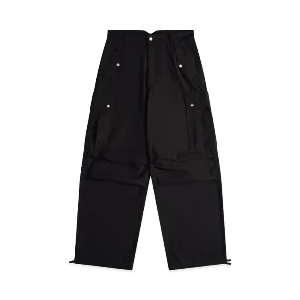 RHUDE Seersucker Parachute Pant "Black"