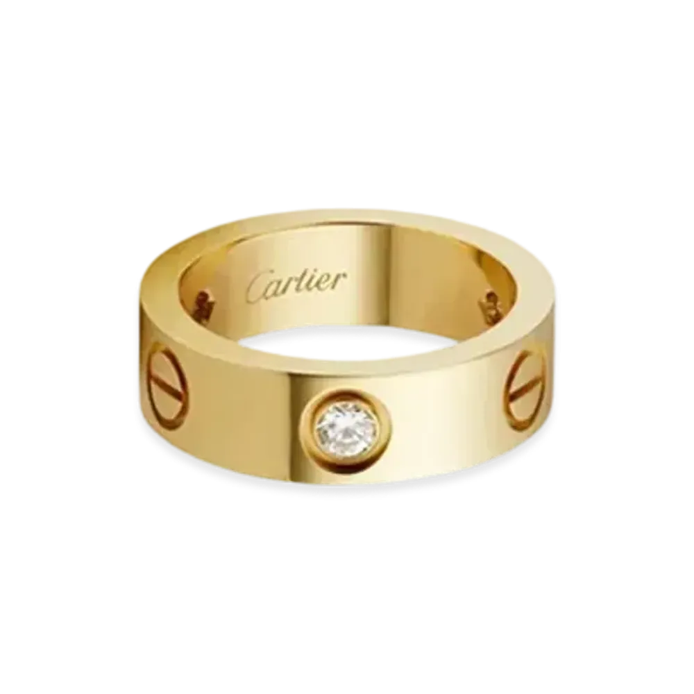 Cartier Love Ring, 3 Diamonds