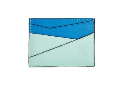 LOEWE Puzzle Plain Cardholder In Classic Calfskin "Mint / Multicolor"