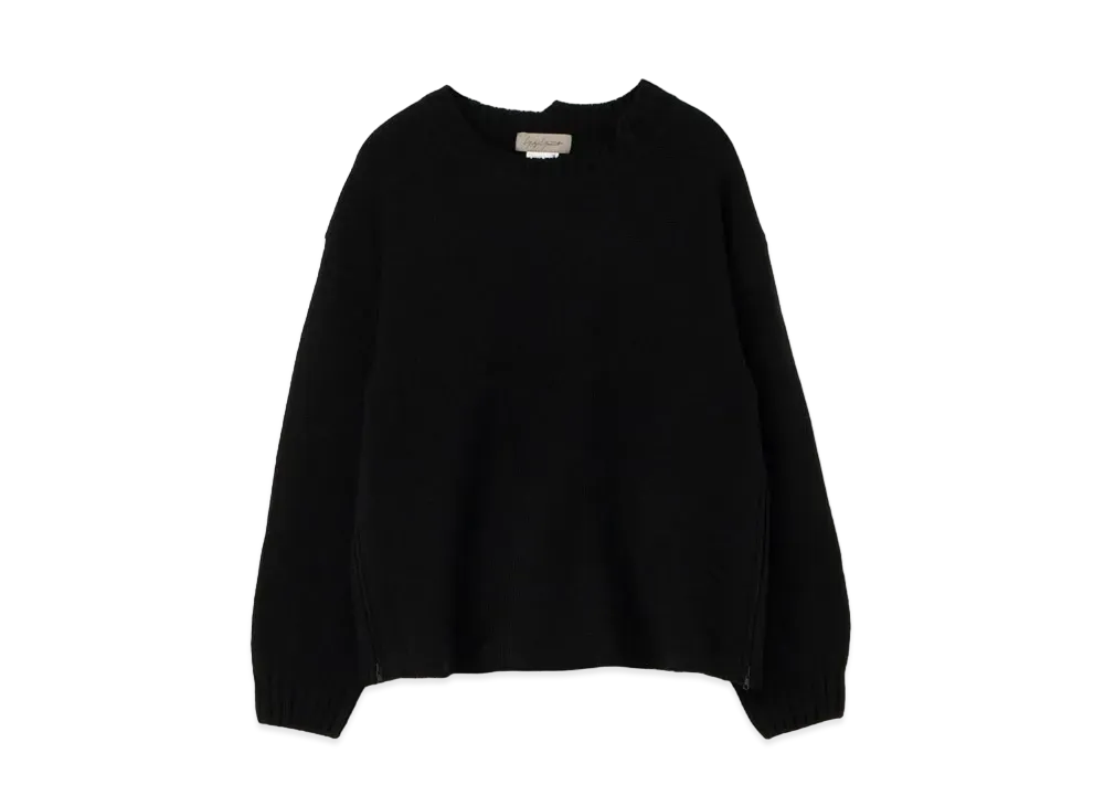 Yohji Yamamoto 5G PS 2X2 RIB BOTH SIDES ZIP OPEN PO "Black"