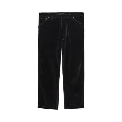 PRADA Men's Velvet Denim Trousers "Black"