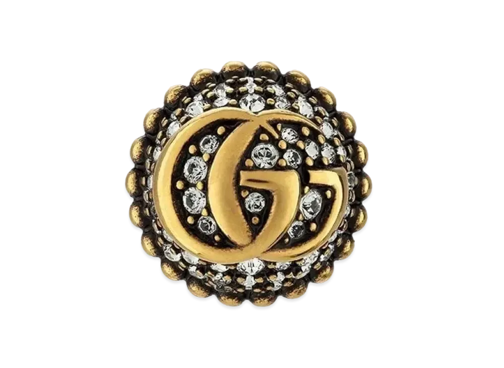 GUCCI Double G Ice Cream Cone Style Single Earrings "Vintage Gold"
