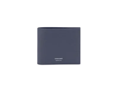 Salvatore Ferragamo Logo Folded Wallet "Midnight/Black"