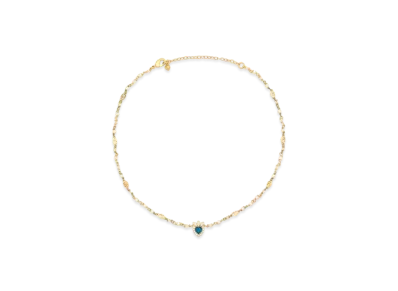 GUCCI Crystal Heart Necklace
