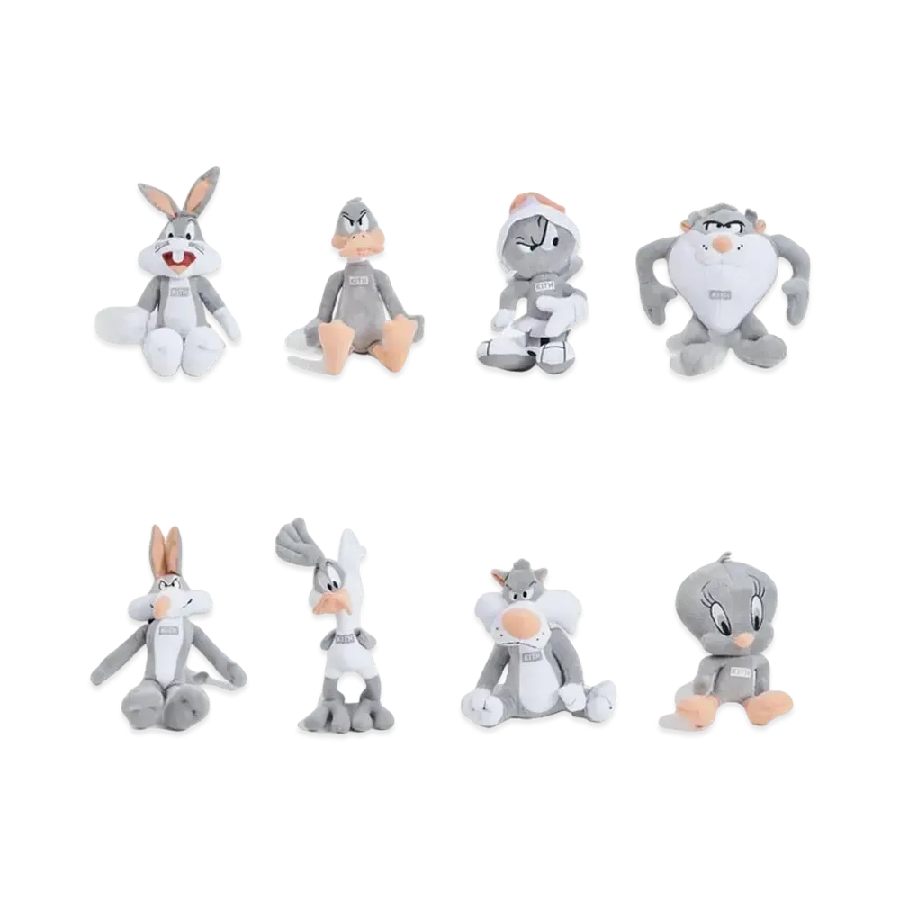 KITH Looney Tunes 8 Pack Plush Set "Grey"