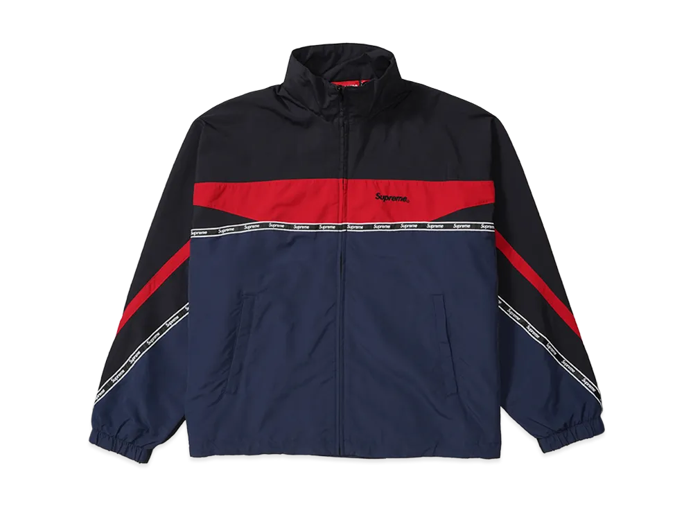 Supreme Logo Taping Track Jacket "Navy"